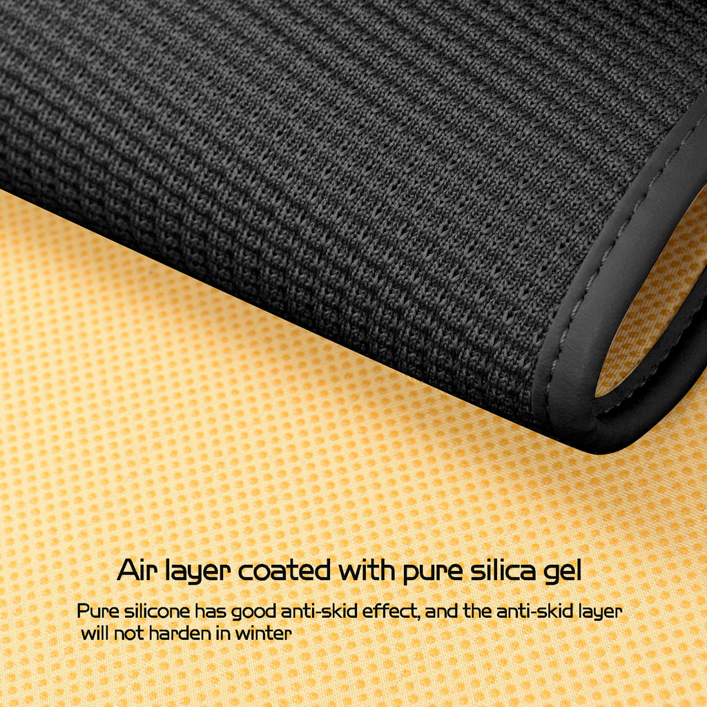 Forbell Ultra-Thin Ice Silk Car Seat Covers  All-Season Comfort with 3D Elastic Fiber Structure & Silicone Non-Slip Base