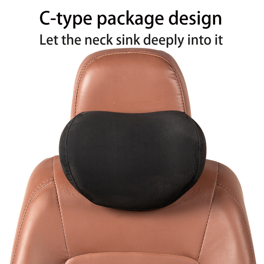 Forbell Memory Foam Car Neck Pillow – Ergonomic Neck Support Cushion for Driving, Soft Zero-Pressure Comfort for Head & Shoulder Relief
