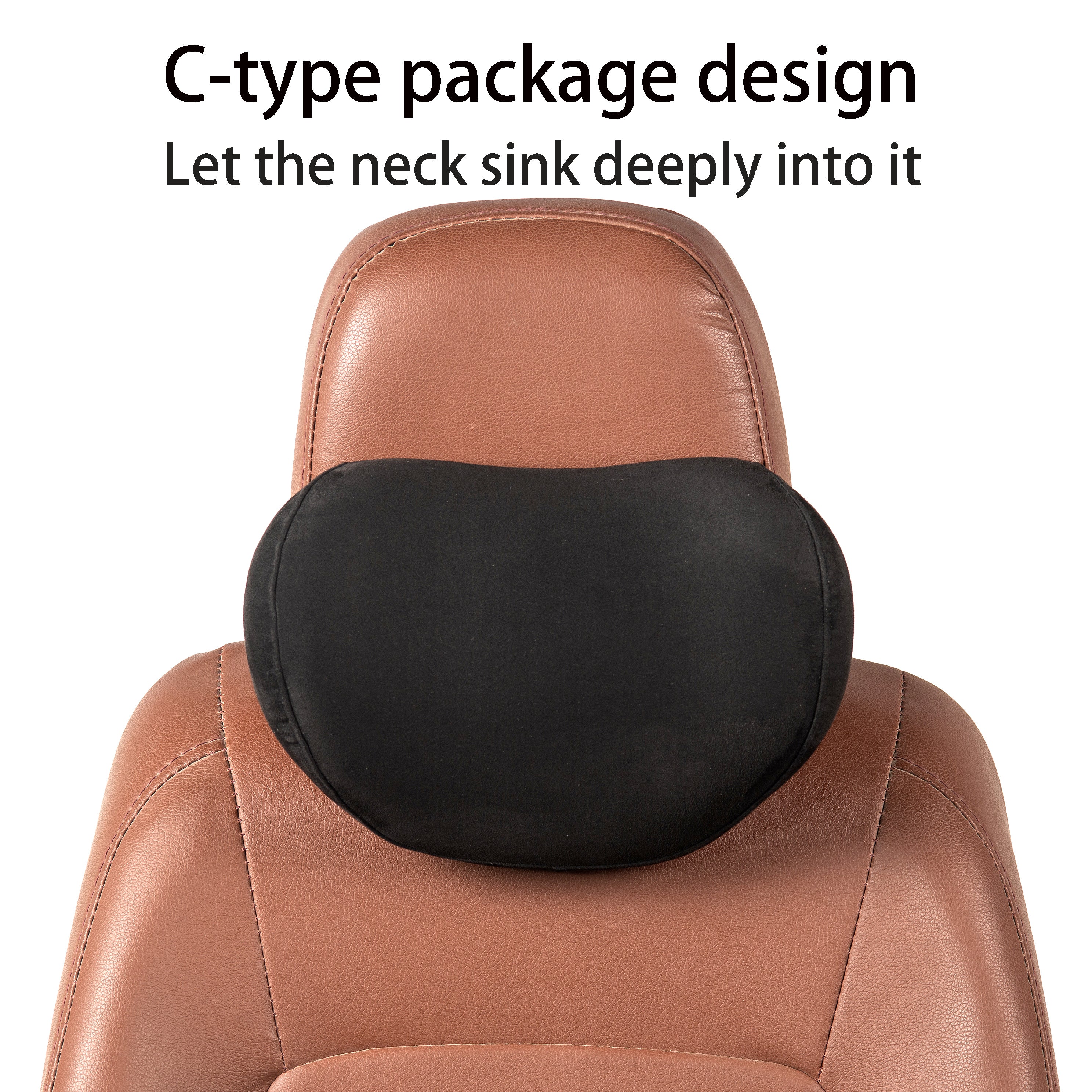 Forbell Memory Foam Car Neck Pillow – Ergonomic Neck Support Cushion for Driving, Soft Zero-Pressure Comfort for Head & Shoulder Relief
