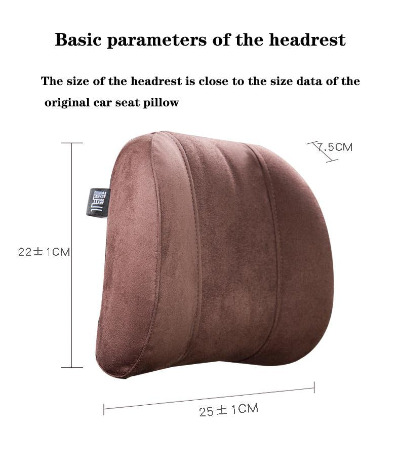 Forbell Memory Foam Car Headrest Pillow – Soft Slow-Rebound Cushion for Head & Neck Support, Perfect for Long Drives and Road Trips