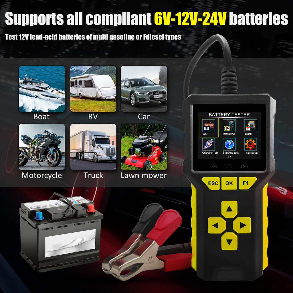 Forbell Automotive Battery Testing and OBD Testing 2-in-1 Tester