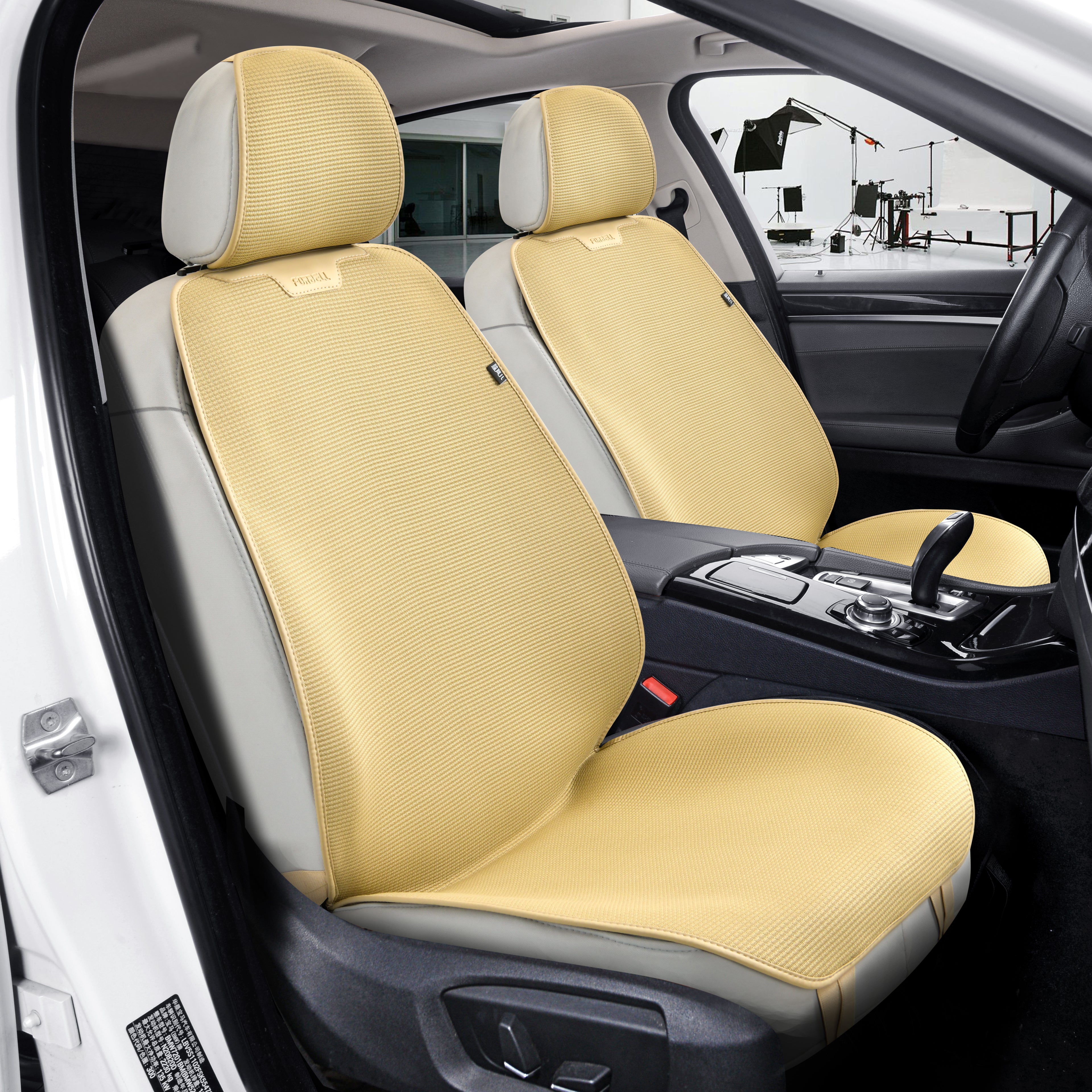 Forbell Ultra-Thin Ice Silk Car Seat Covers  All-Season Comfort with 3D Elastic Fiber Structure & Silicone Non-Slip Base