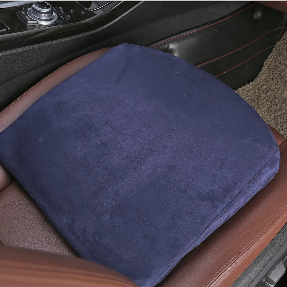 Forbell Car Seat Heightening Cushion, Suede Memory Foam Driver Seat Booster Pad, Thickened Comfort Mat