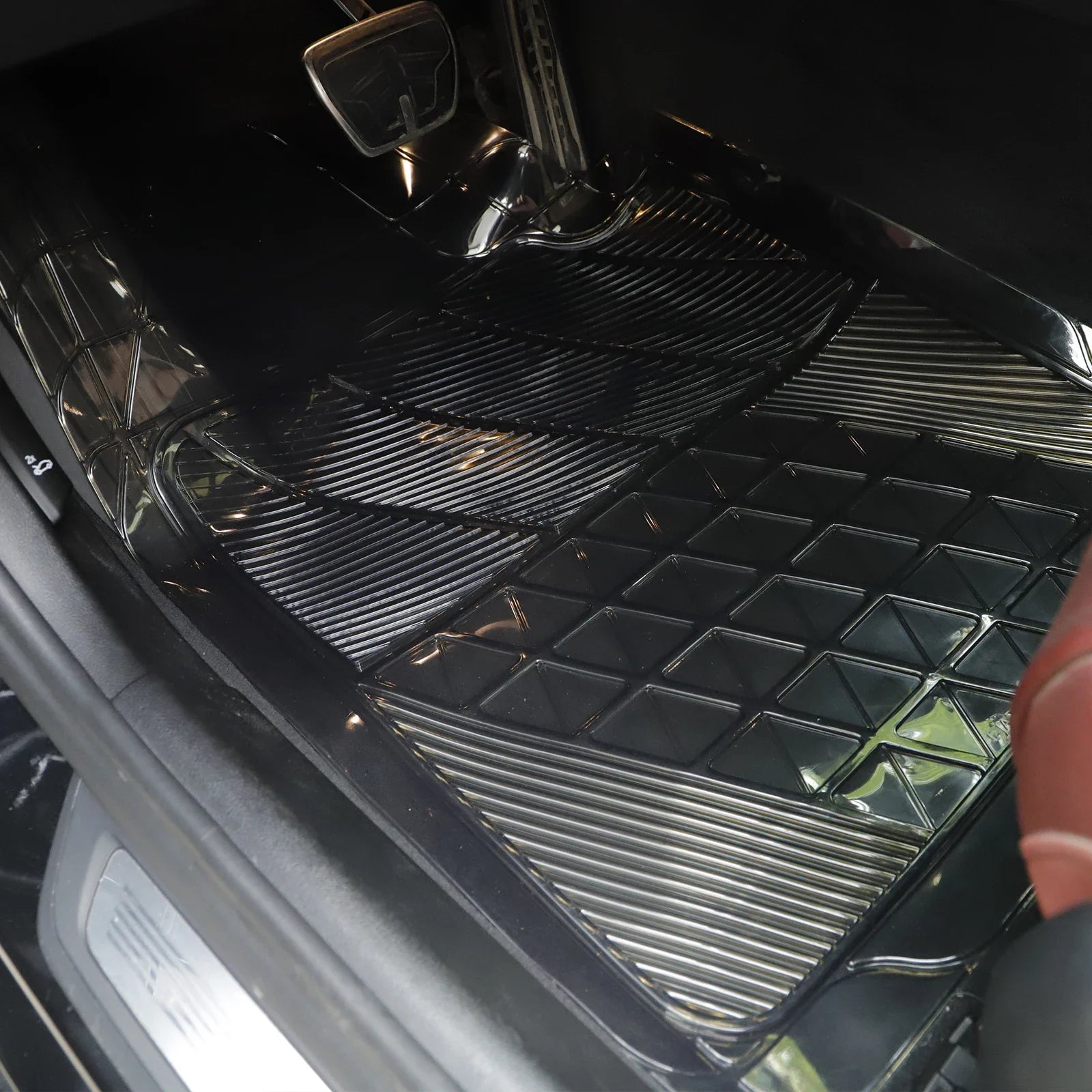 Thickened Transparent Car Foot Pad PVC DIY Cut Foot Pad Waterproof And Wear-Resistant All-Season Universal Anti-Skid Floor Pad