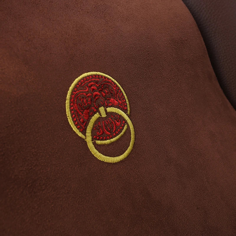 Forbell Memory Foam Car Lumbar Pillow, Slow Rebound Suede Back Cushion, Ergonomic Support for Car and Office Chair