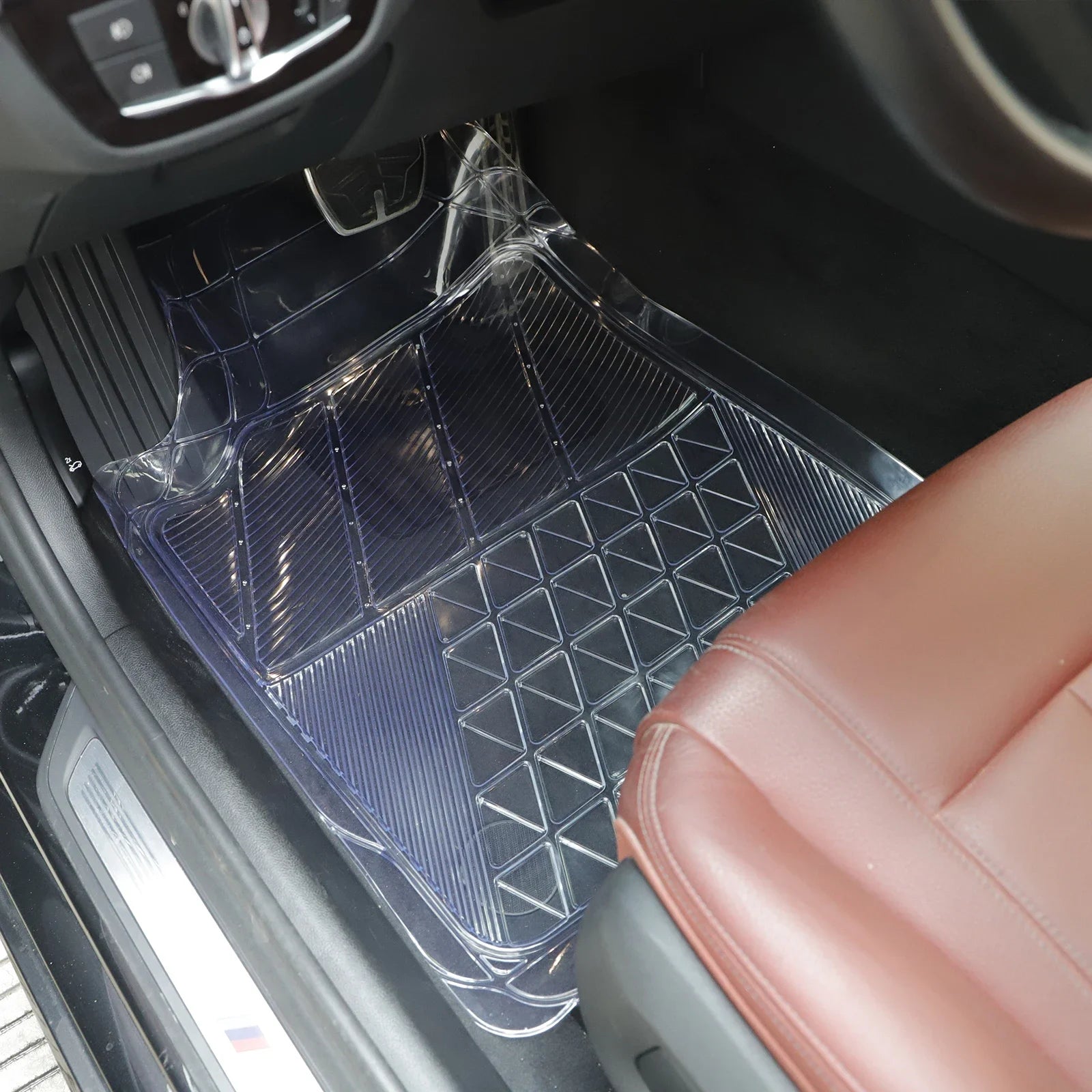 Thickened Transparent Car Foot Pad PVC DIY Cut Foot Pad Waterproof And Wear-Resistant All-Season Universal Anti-Skid Floor Pad