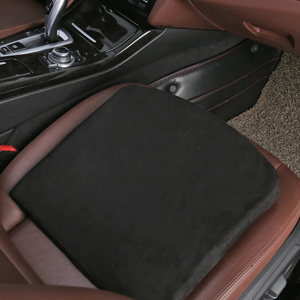 Forbell Car Seat Heightening Cushion, Suede Memory Foam Driver Seat Booster Pad, Thickened Comfort Mat