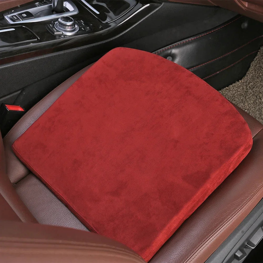 Forbell Car Seat Heightening Cushion, Suede Memory Foam Driver Seat Booster Pad, Thickened Comfort Mat