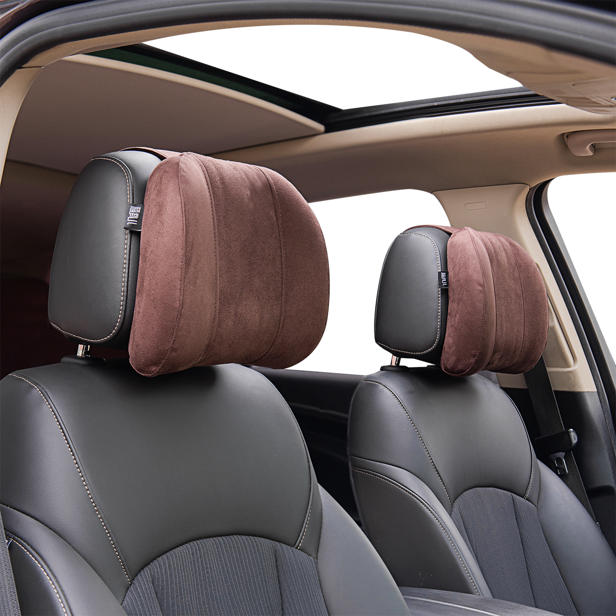 Forbell Memory Foam Car Headrest Pillow Soft Slow-Rebound Cushion for Head & Neck Support, Perfect for Long Drives and Road Trips