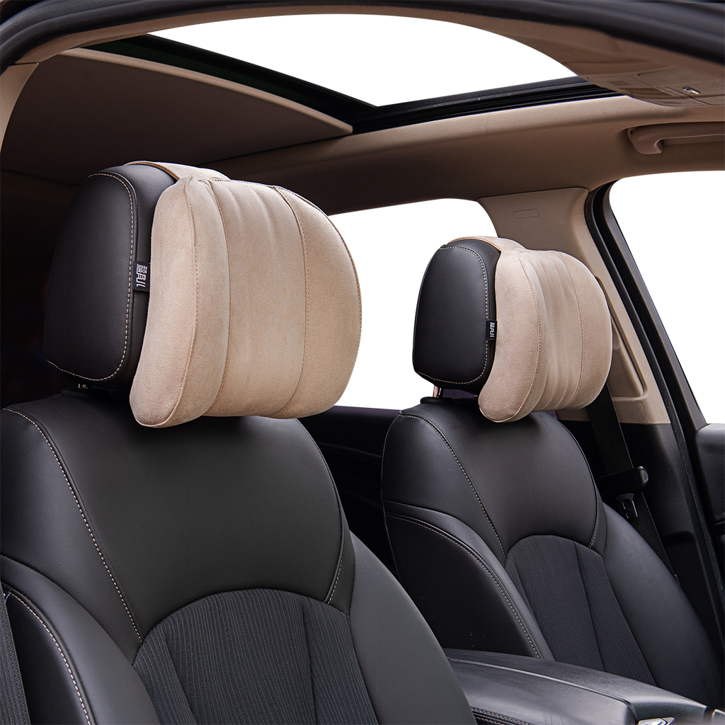Forbell Memory Foam Car Headrest Pillow – Soft Slow-Rebound Cushion for Head & Neck Support, Perfect for Long Drives and Road Trips