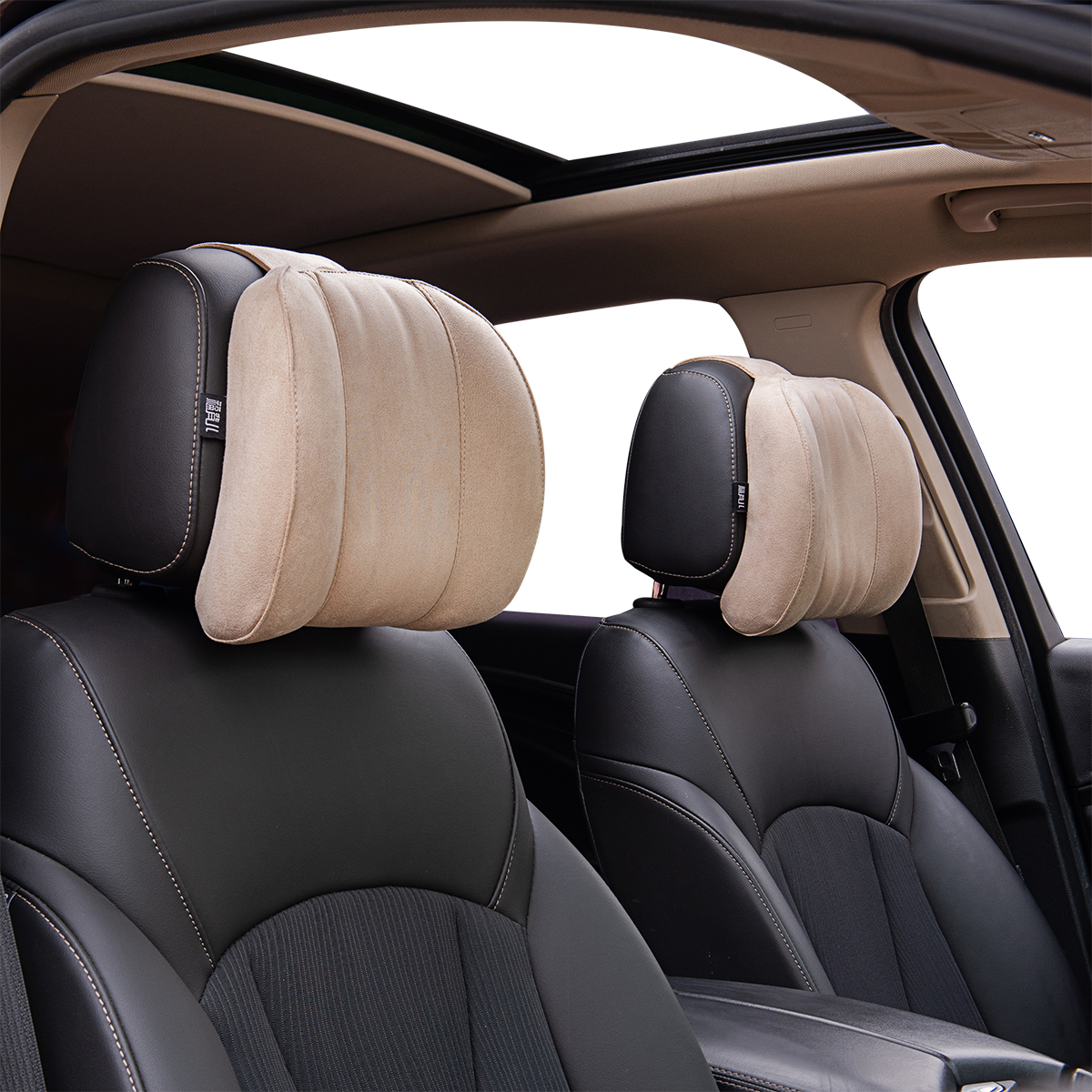Forbell Memory Foam Car Headrest Pillow – Soft Slow-Rebound Cushion for Head & Neck Support, Perfect for Long Drives and Road Trips